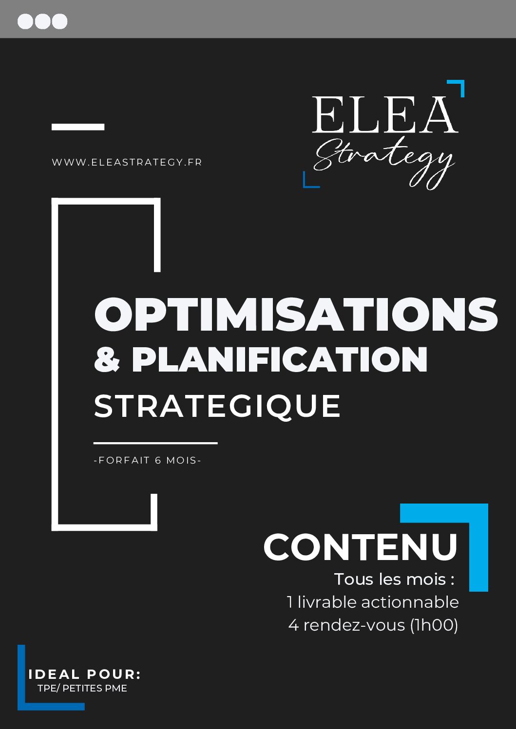 Optimisation & Planification stratégique